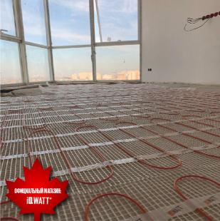 Тонкий самоклеящийся греющий мат IQ FLOOR MAT 150 Вт/м.кв - 12м²