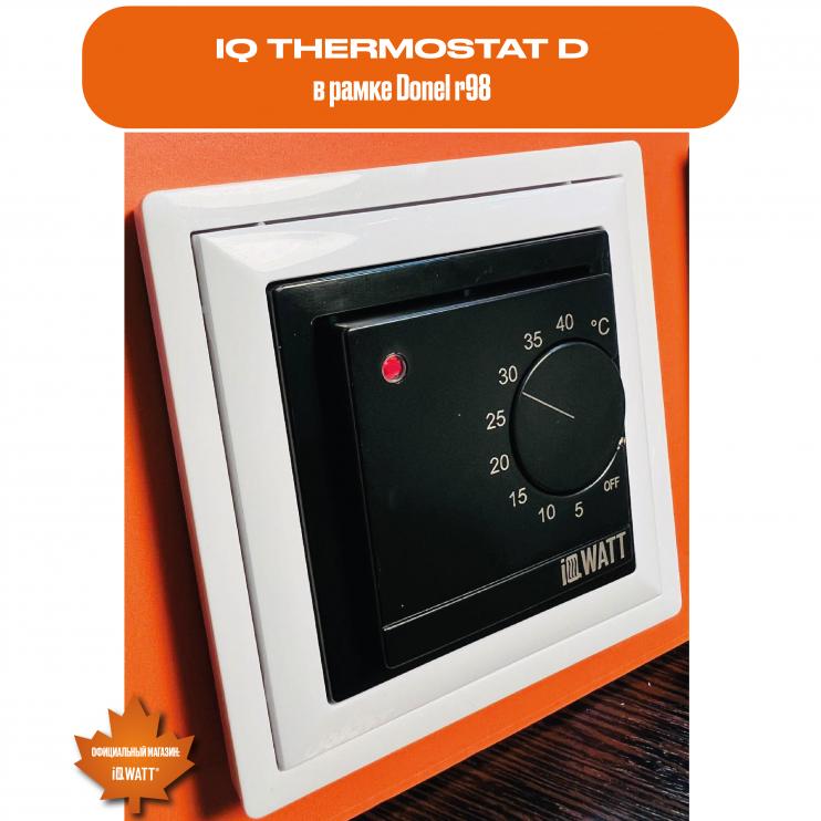 Электронный терморегулятор механическое управление IQ THERMOSTAT D white