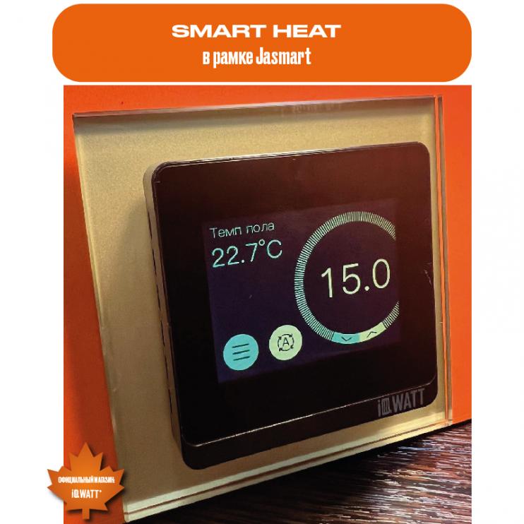Программируемый терморегулятор с цветным сенсорным TFT дисплеем SMART HEAT Wi-Fi WHITE и голосовым управлением Алиса